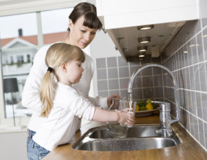 drinking water