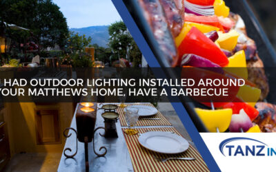 You had Outdoor Lighting Installed Around Your Matthews Home, Have a Barbecue