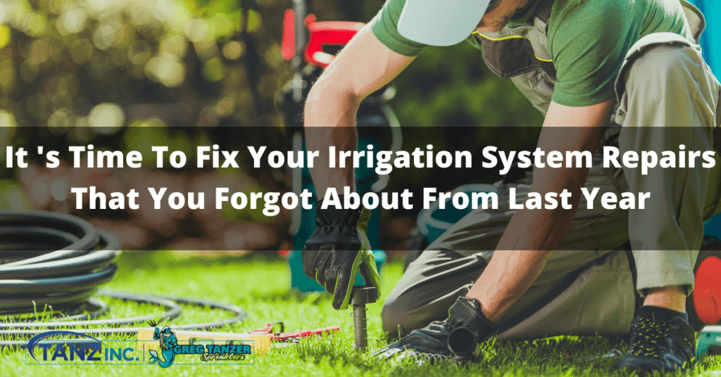 It 's Time To Fix Your Irrigation System Repairs That You About