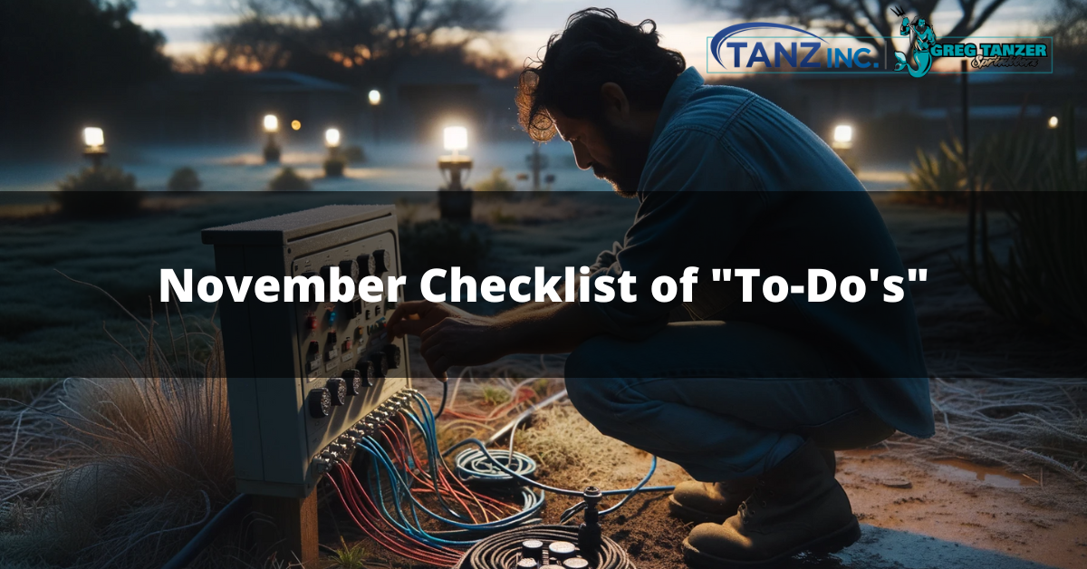 November Checklist of To Dos