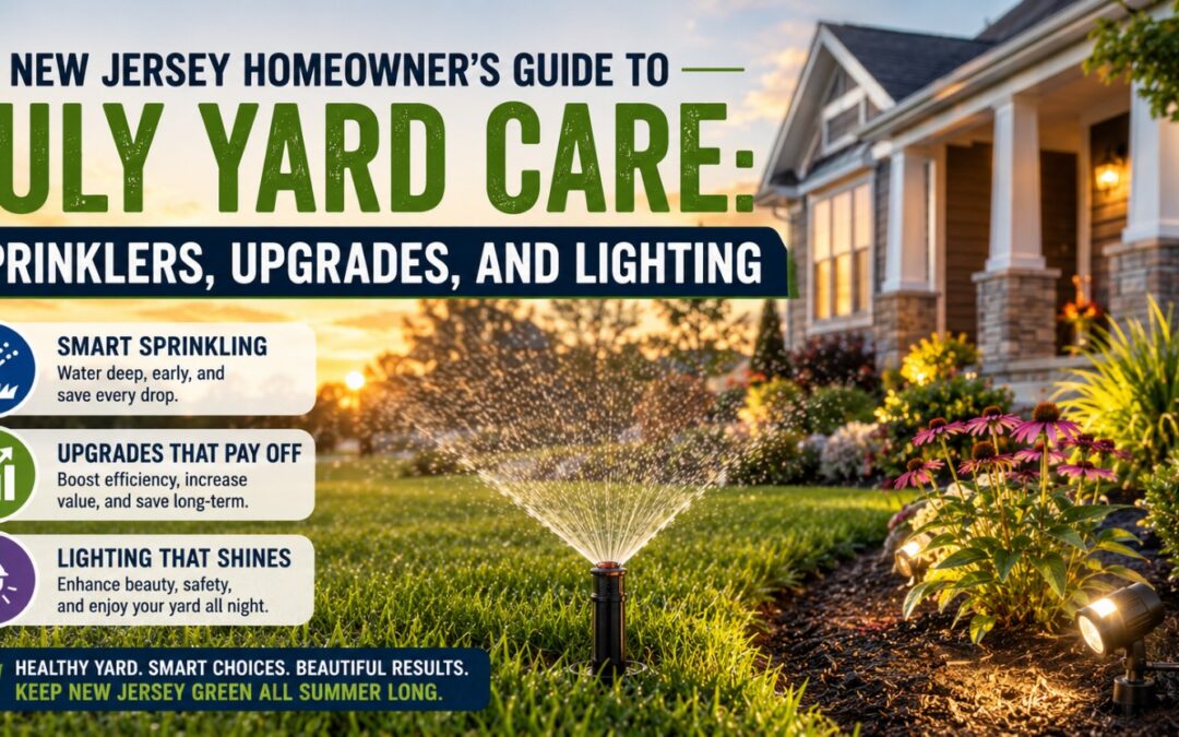 New Jersey Homeowner’s Guide to July Yard Care: Sprinklers, Upgrades, and Lighting